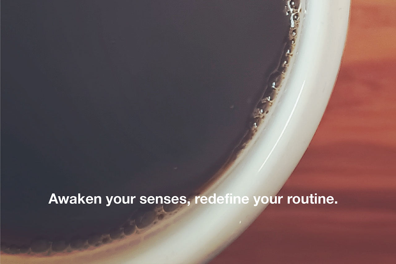 Coffee art print awaken your senses redefine your routine for coffee lovers close-up