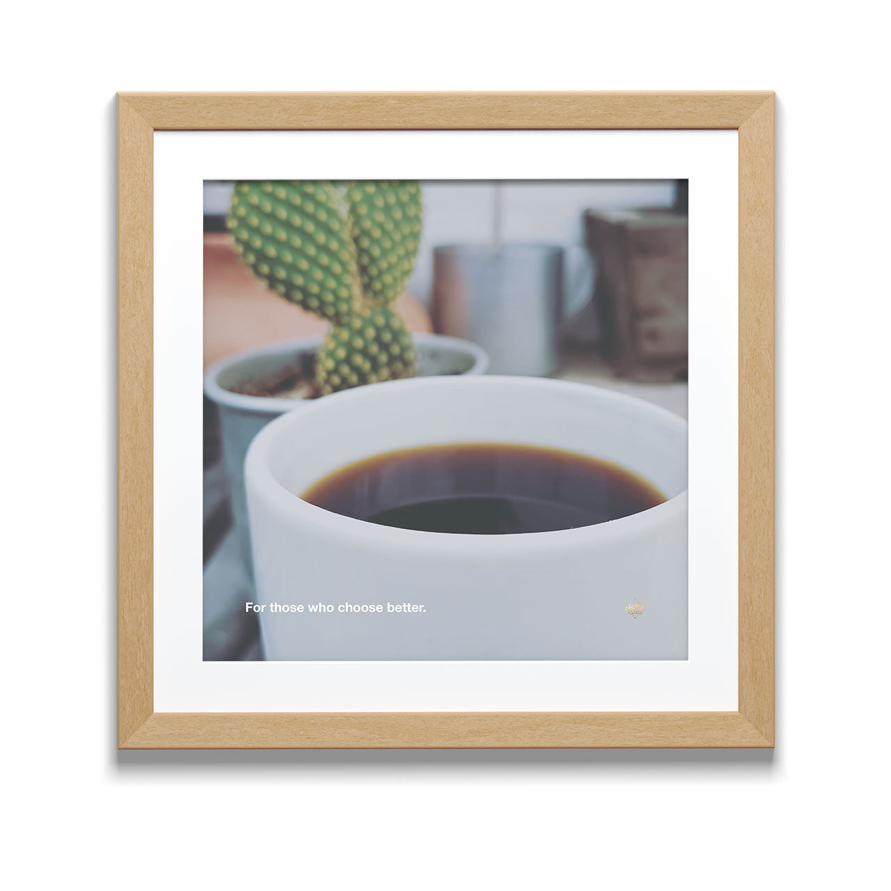 For those who choose better coffee art print with refined elegant design framed