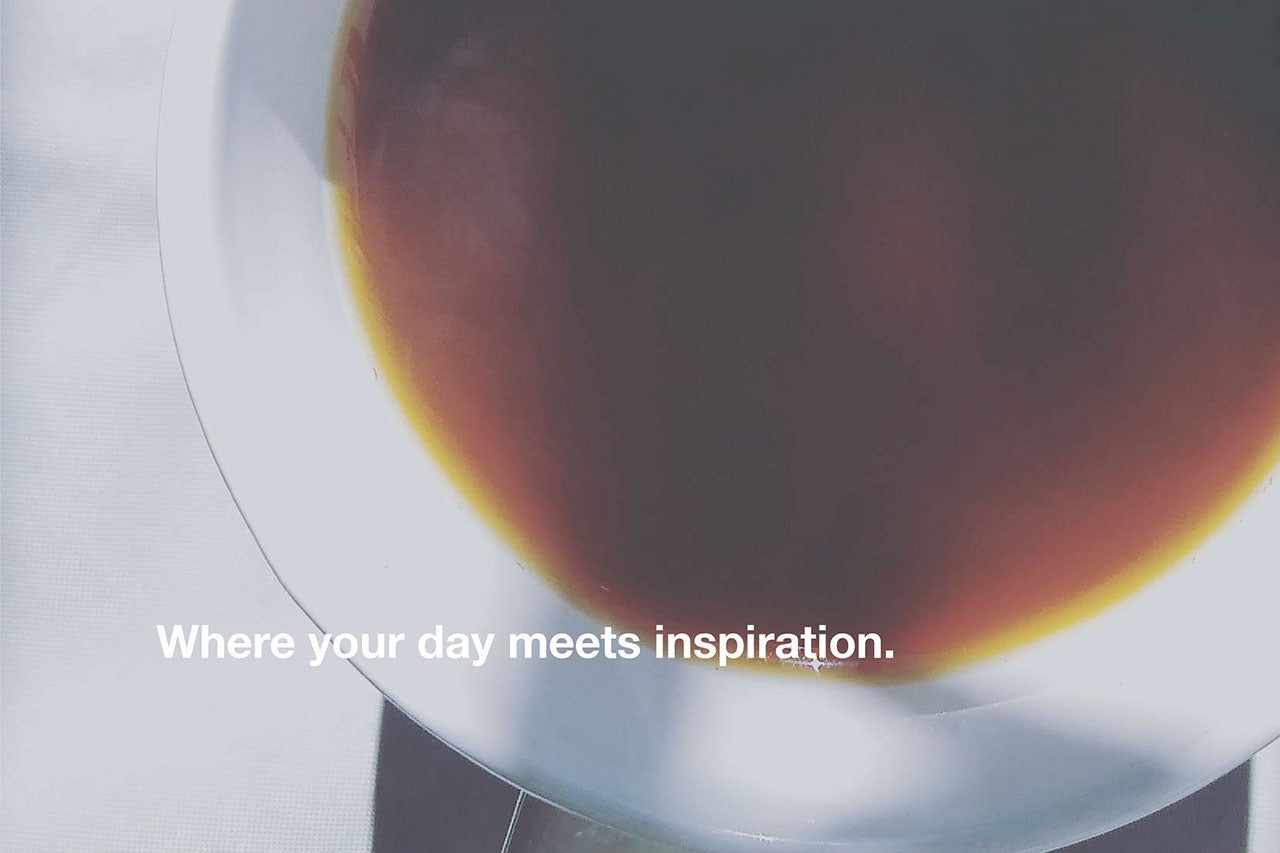 Inspirational coffee wall art where your day meets inspiration printable poster close-up